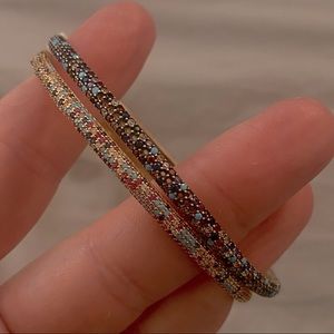 Nickho Rey multi-color stone bangles